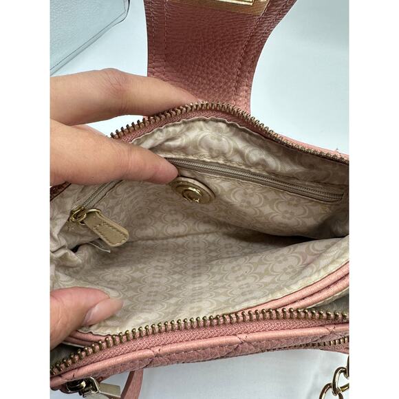 Charming Charlie Quilted Queen Crossbody, Pink/Gold, EUC - Picture 5 of 8
